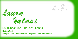 laura halasi business card